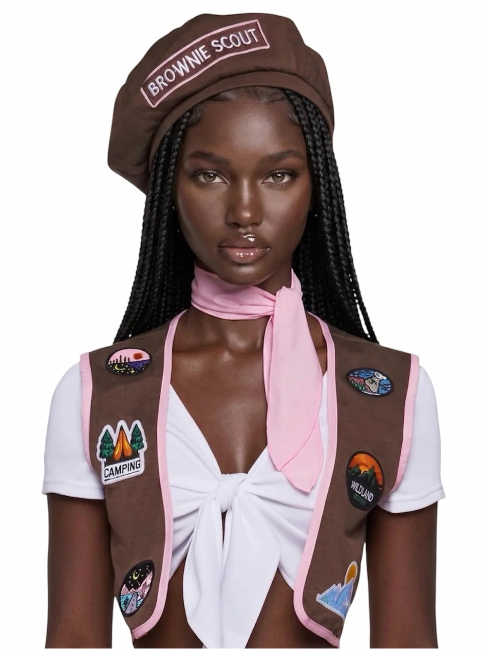 NWT Dolls Kill Trickz N' Treatz Adventure Brownie Scout Costume LARGE (Medium)